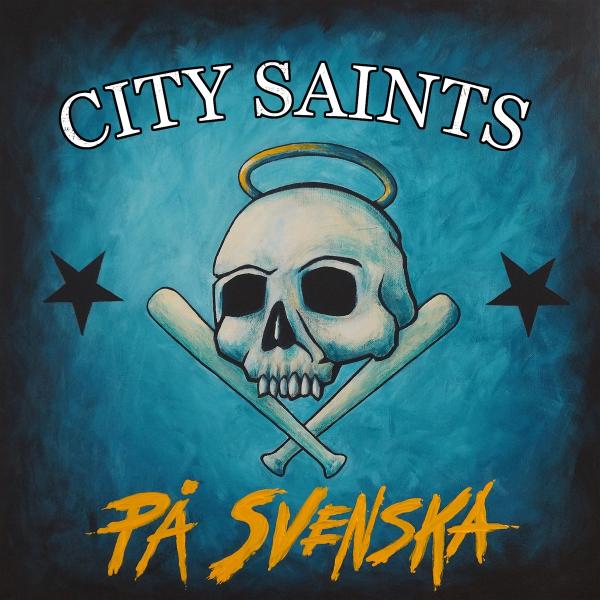 City Saints - Pa Svenska LP (Clear with Black, Blue & White Swirl Vinyl)